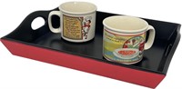 Heartwarming Campbells Soup Mugs With Tray