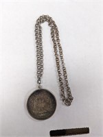 1921 Morgan Silver Dollar Pendant Chain