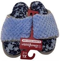 Large Padded Slippers Blue 11-12
