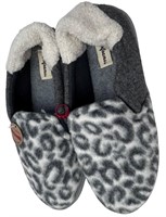 Large Leopard Fuzzy Slippers 10