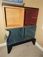 Four piece box stand/shelving unit 31” x 24”