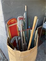 Box of outdoor tools and more. Not fully gone