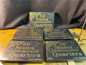 5-  50 STATE COMMEMORIATIVE QUARTERS GOLD EDITION