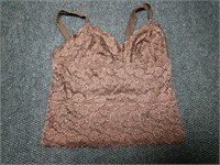 Nwt Cabernet Brown crochet camisole top size XL