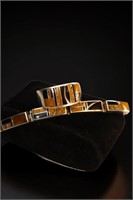 Sterling Navajo Men's Bracelet & Ring - 1.41 Troy