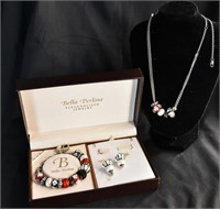 Bella Perlina Necklace, Bracelet and Earrings