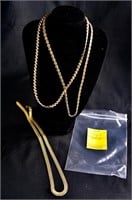 (3) 14K Gold Necklaces- 38 Grams