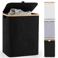YOUDENOVA 66L Large Laundry Basket with Lid, Colla