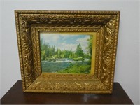 Picture In Ornate Frame 16" X 13"