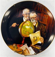 “Newfound Worlds” Plate By Norman Rockwell