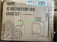 AC Vacuum Pump & Gauge Set