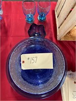 BLUE PYREX BOWLS AND MORE