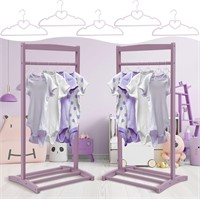 2pk Kids/Pet Rack  10 Hanger (Purple)