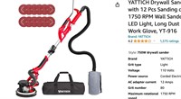 YATTICH Drywall Sander