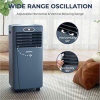 *10000 Btu Portable Air Conditioner-Dark Blue