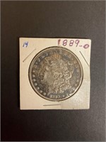 Morgan dollar silver 1889o