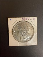 Morgan dollar silver 1884 o