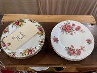2 SETS OF GOLD TRIMMED DISHES