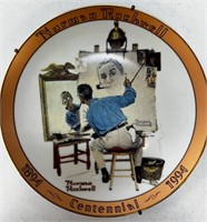 “Triple Self Portrait” Plate By Norman Rockwell