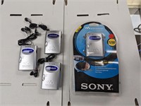 NIB Sony Walkman + 3 Used Models