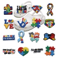 World Autism Awareness Day Pins Croc Charms