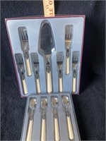 EME Italian made reproduction patterned flatware.