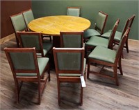 Round Table & (11) Chairs