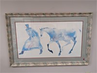 Framed Carol Grigg Watercolors Print Walking Horse