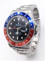 A Rolex GMT Master 16750 Automatic Gents Watch. St