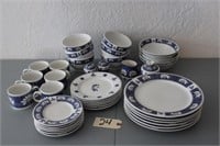 Oneida plates, bowls, cups, S&P