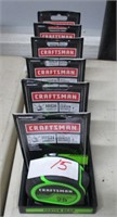 New Craftsman 25' Center Read Tape Measures Qty 6