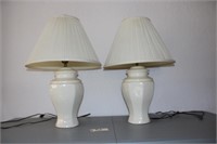 white lamps
