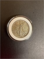 Walking liberty silver half dollar 1945