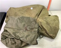 US Army Canvas Duffle Bag & Other Bag