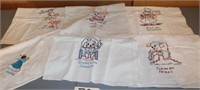 embroidered towels