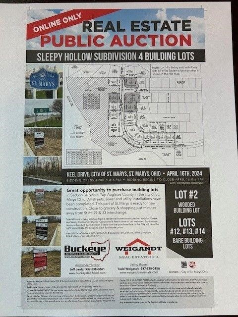 ONLINE ONLY REAL ESTATE AUCTION  SLEEPY HOLLOW SUBDIVISION