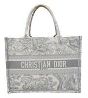 A Christian Dior small toile de jouy book tote bag