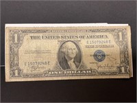 1935 1 dollar silver certificate blue seal