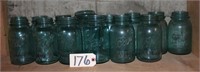 blue jars quart does containe one marked 13