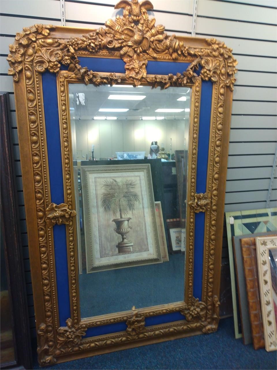 Beautiful Framed Antique Gilded Mirror