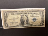 1935 $1 silver certificate blue seal