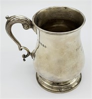 A Sterling Silver Tankard Given to the Thrusters!