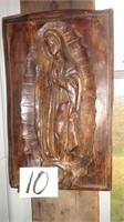 Virgin Mary Wood Carving