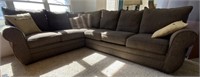 L Shape 6 Cushion Sectional Sofa