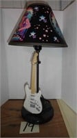Vintage Jimi Hendrix Table Lamp w/Guitar