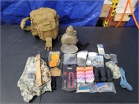 Small prepper bail out backpack Survival Gear