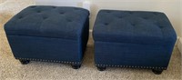 2 - Lift Top Footstools with Storage