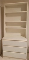 T - 3-DRAWER DRESSER W/ HUTCH (N11)