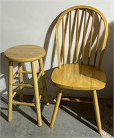 Bentwood Chair and Stool