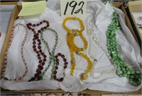 Jewelry  - 6 - Vintage Glass Bead Necklaces